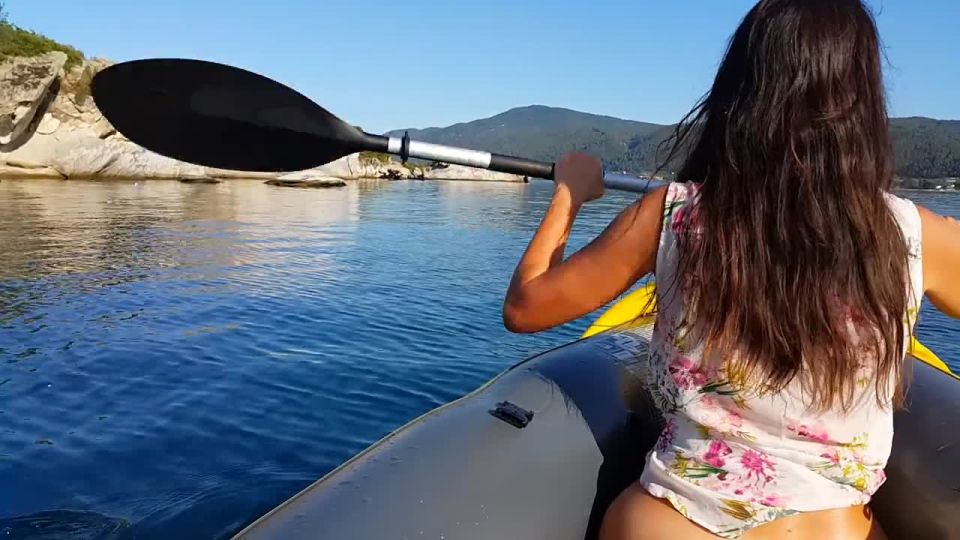 Dream4AngelPUSSY PLAY & Exhibitionism during KAYAKING