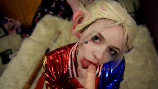 Bat Maisie - POV Harley Quinn Blowjob , big tit porno videos hd on cosplay 