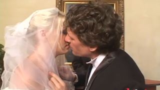 Threesome fuck with swallow for the beautiful and sexy very slutty bride