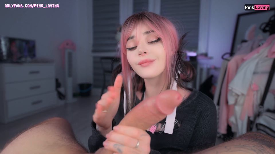 Pinkloving - Step sister sucks my cock beats it and bites it until I cum ASMR - Asmr blowjob