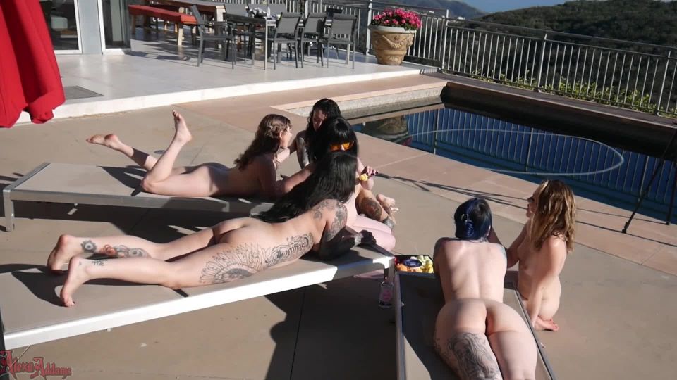 porn video 18 ashley fires femdom AlexaAddams – Poolside Scissoring Orgy, alexaaddams on femdom porn