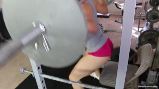 Tia working out on legs Muscle!