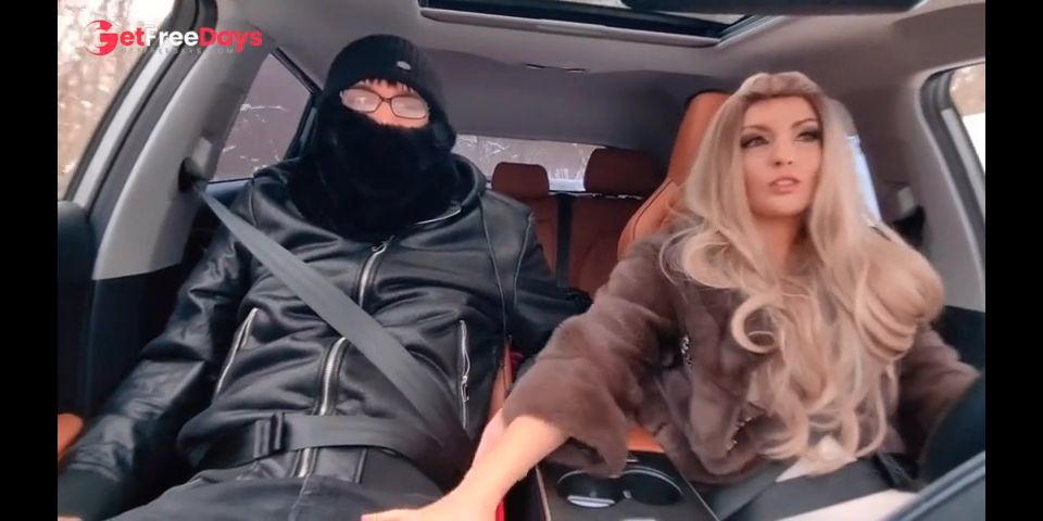 She Persuaded the Guy to get into Her Car , Locked the Doors , and Fucked