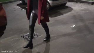 Boot worship in the parking - LadyScarlet (FullHD 2024) New Porn