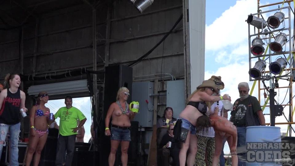 First Wet T At Abate Of Iowa Biker Rally 4th Of July Weekend 2016 SmallTits!