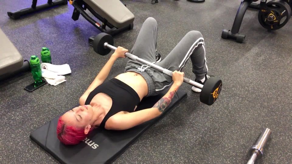 AriaBaker Workout at the Gym - SFW