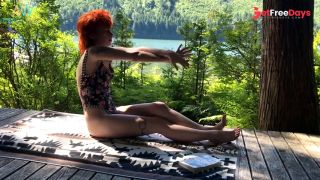 naked outdoor cabin embarrassment desperation