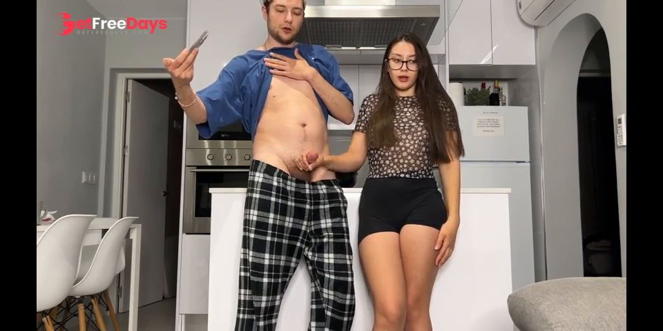 When My Neighbor Come to My Kitchen and Puts His Hard Dick in My Hand I Cant...
