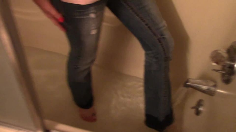 Pt 2 BuddahsPlayground - Wet Jeans And T-Shirt In Bathtub