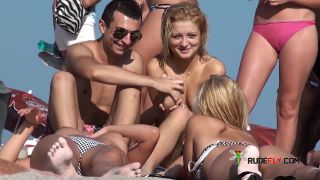 Topless Sleek Hotties On The Nude Beach Getting Filmed By A Voyeur