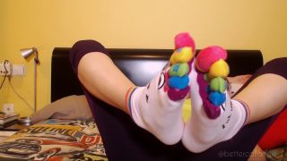 Ready to sniff my cute coloured socks? Sure? They are so fucking stinky