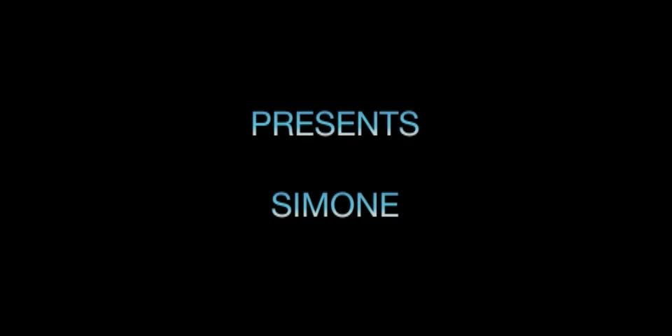 Online shemale video Simone White Corset