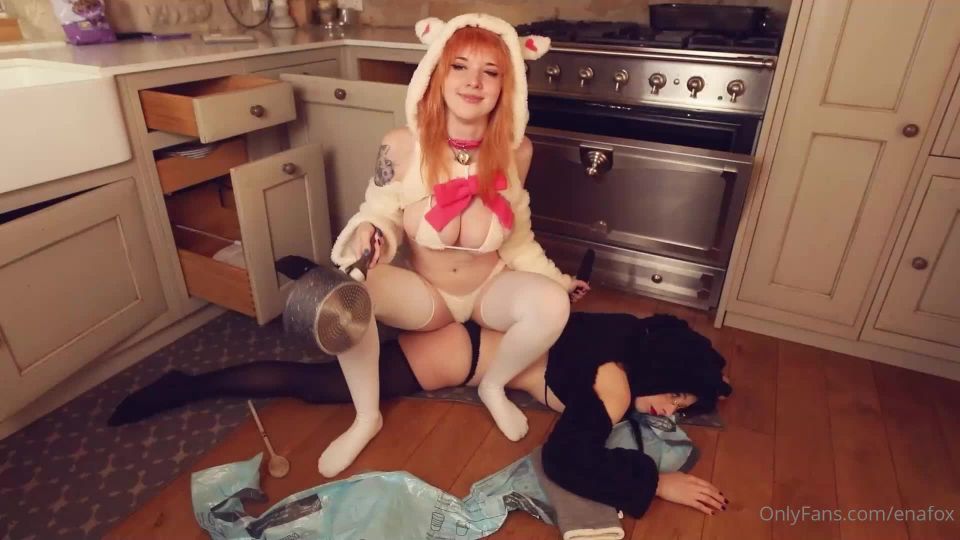 online clip 10 Enafox - The New Pet Collab Video (Mikomi Hokina Collab) on cosplay femdom chastity torture