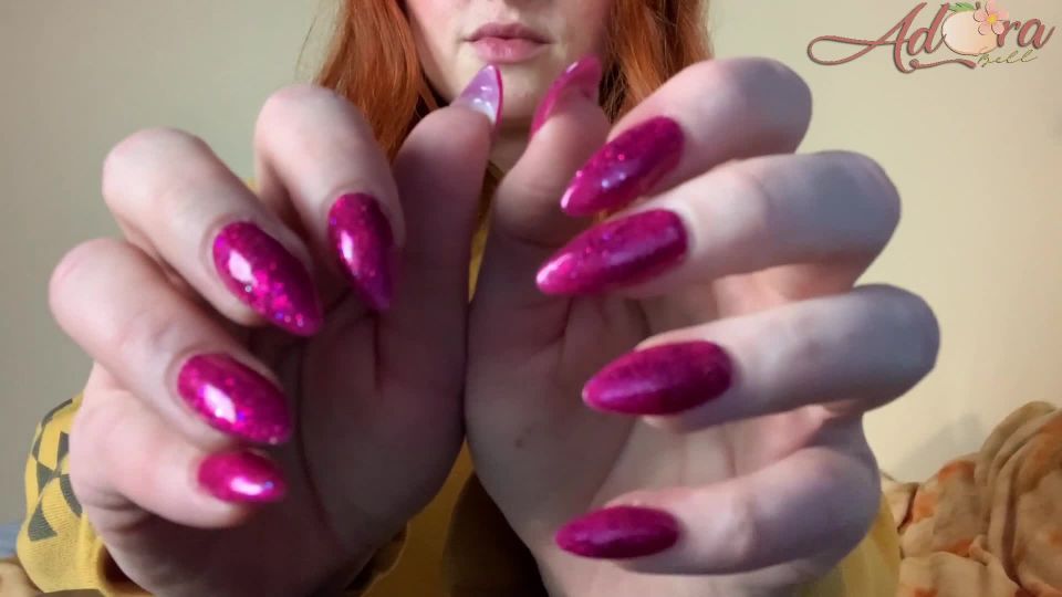 Adora bell - Pink Glittery Nails and Lotioned Hands -  (FullHD 2024) New Porn