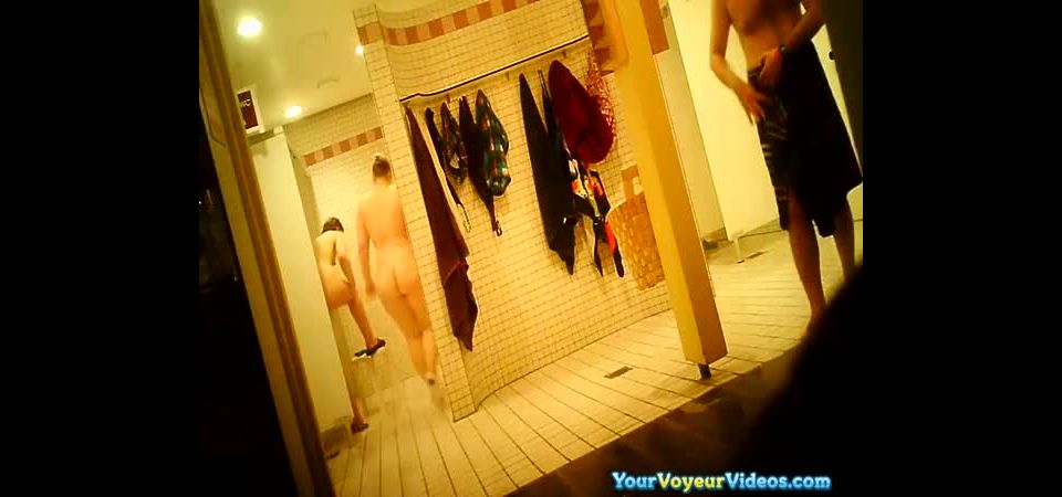 Hidden cam in both genders shower  room
