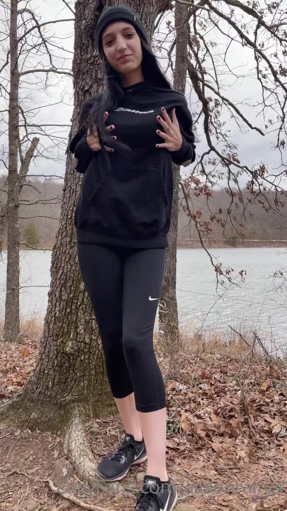 Alison Rainer () Alisonrainer - hey wanna go hiking keep swiping for a lake view strip vid 11-03-2021