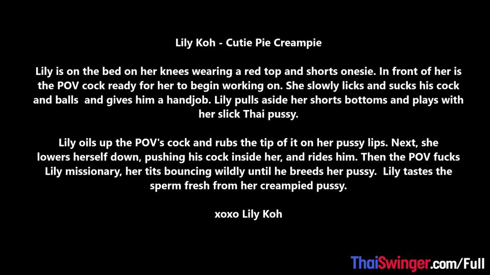 Video Yo Thai Teen Lily Koh POV Blowjob And Fucked In Her Wet Tight...