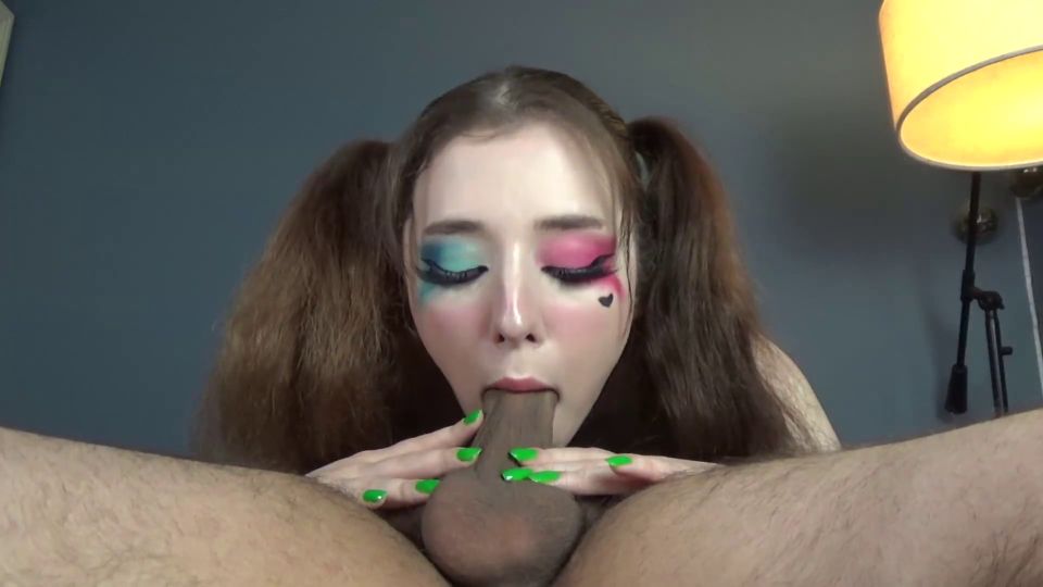 Harley Quinn Gets Held Down By Her Pigtails During Sloppy Hardcore 69 Blowjob  Deepthroat Cumshot 1080p