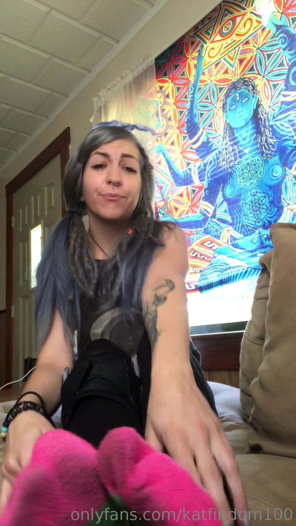 porn video 44 My Gym Socks Will Have Your Cock Throbbing – PRINCESS KAT on femdom porn giantess femdom