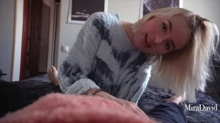 xxx video clip 41 busty blonde hairy hardcore porn | MiraDavid - Babe Gives Slobbering Deepthroat Blowjob And Takes On Belly  | hardcore