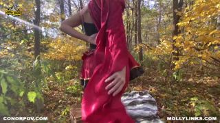 Horny Hiking & Molly PillsLittle Red Riding Hood Fucks Big Bad Wolf in Public - Horny Hiking Halloween - POV 4K