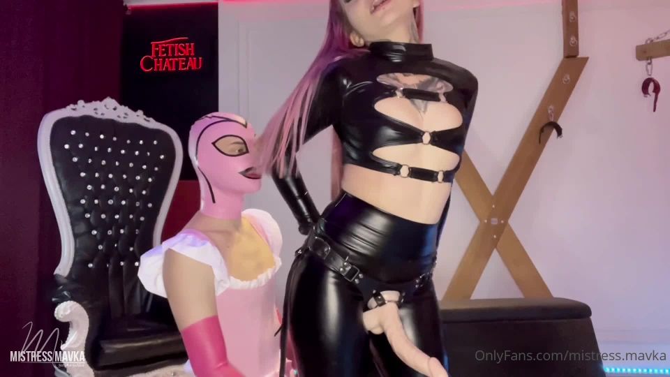 xxx video clip 36 Mistress Mavka: Peging Clip With My Sexy Sissy Girl on strap on jeans fetish