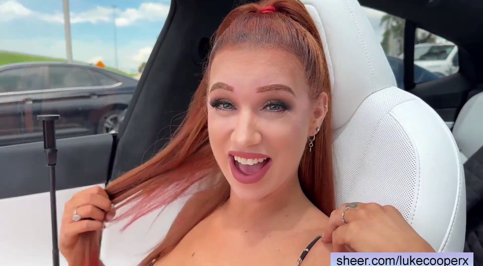 Madison Morgan Big Tits Curvy Red Head Fucked In Tesla Autopilot - Teen