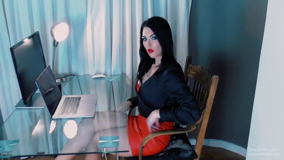 online clip 4 Young Goddess Kim - Humiliated Boss Bitch (1080P) - fetish - smoking sadistic femdom