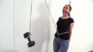 clip 36 Crotch rope weight challenge - bdsm - bdsm porn lesbian bdsm