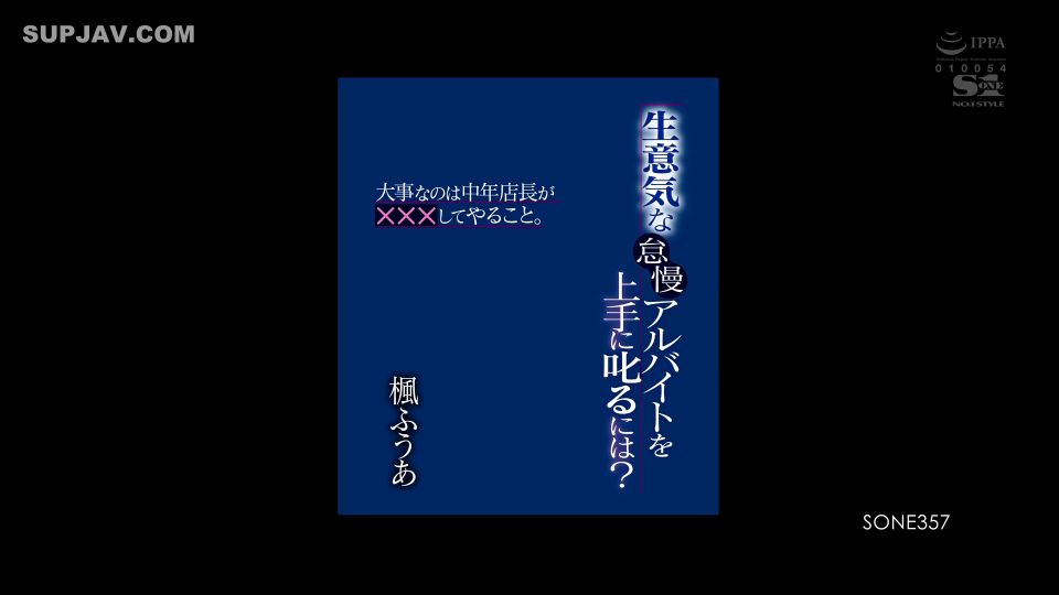 Reducing Mosaic SONE-357 生意気な怠慢アルバイトを上手に叱るには？ 大事なのは中年店長が×××してやること。 楓ふうあ