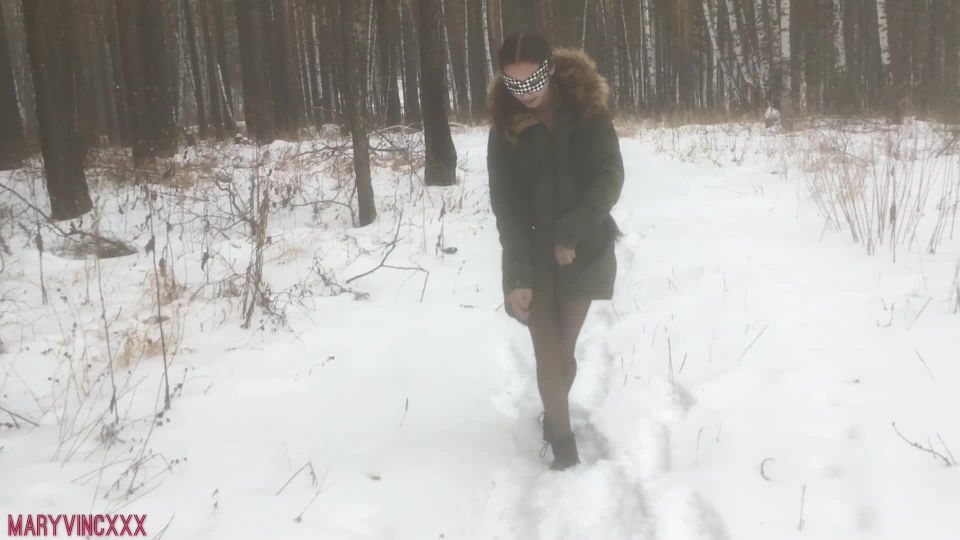 xxx video clip 43 Amateur Blowjob and Swallow in the Winter Woods on hardcore porn xnxx hardcore anal