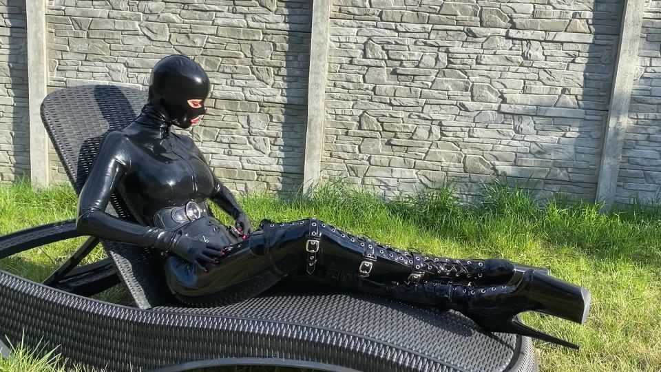 free adult video 44 latex fetish porn Honey Hair – Submit to My Dong, latex catsuit on femdom porn