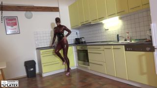 Latex doll masturbation.