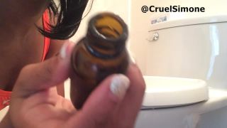 video 19 CruelSimone Popping Toilet Licking Loser. | ebony | fetish porn japanese panty fetish