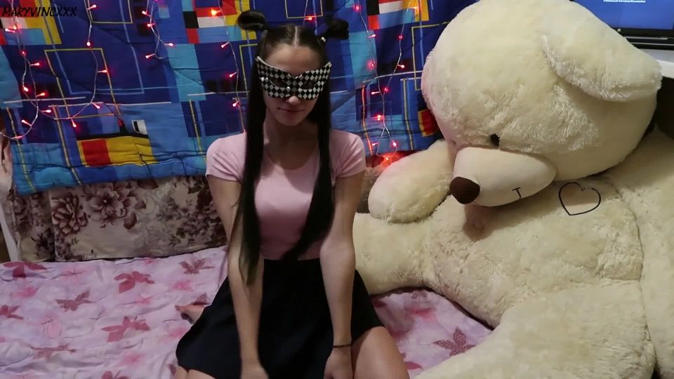 Asian Schoolgirl gets Hard Doggystyle and Cum on her back Cosplay