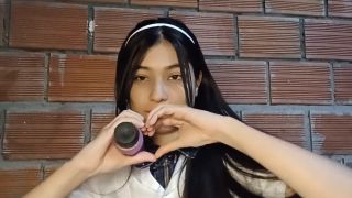 Diferentes posiciones para una niña de 18 años de edad delgada! Vídeo casero.