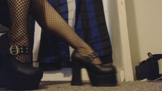 online xxx clip 49 amateur russian pussy fetish porn | Miss Alice the Goth – Goth Girl in Heels Steps on Your Cock | goth