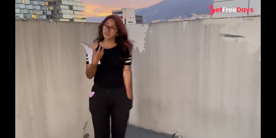 [GetFreeDays.com] Chica NALGONA azotada en la terraza del edificio. BIG ASS Sex Video March 2023