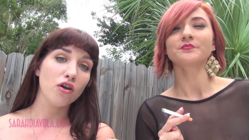 online clip 48 Sarah Diavola, Goddesss Amadahy - Rainbow Spit and Smoke on masturbation porn planet femdom