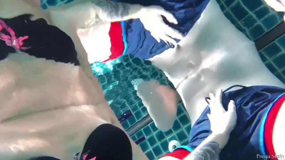 online adult clip 20 young amateur couple Sobestshow, Freya Stein - public handjob in the pool, under water, cute on amateur porn