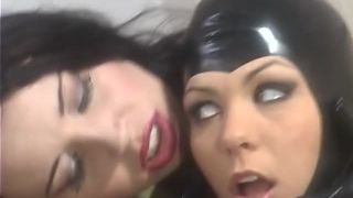 adult xxx video 30 daddy fetish porn Rubber Masquerade #2, Scene 3, latex on brunette girls porn