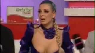 And a nipple slip from Serbia  TV