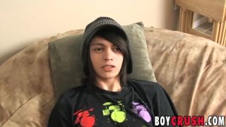 eous twink tugging and cumming at sex interview