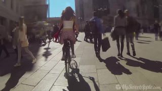 Girl  in Hot Tour through Milan | blowjob | teen blowjob 2018