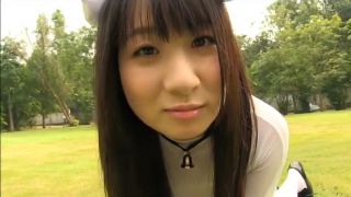 Tempting Japanese model Rui Kiriyama in white leotard Asian!