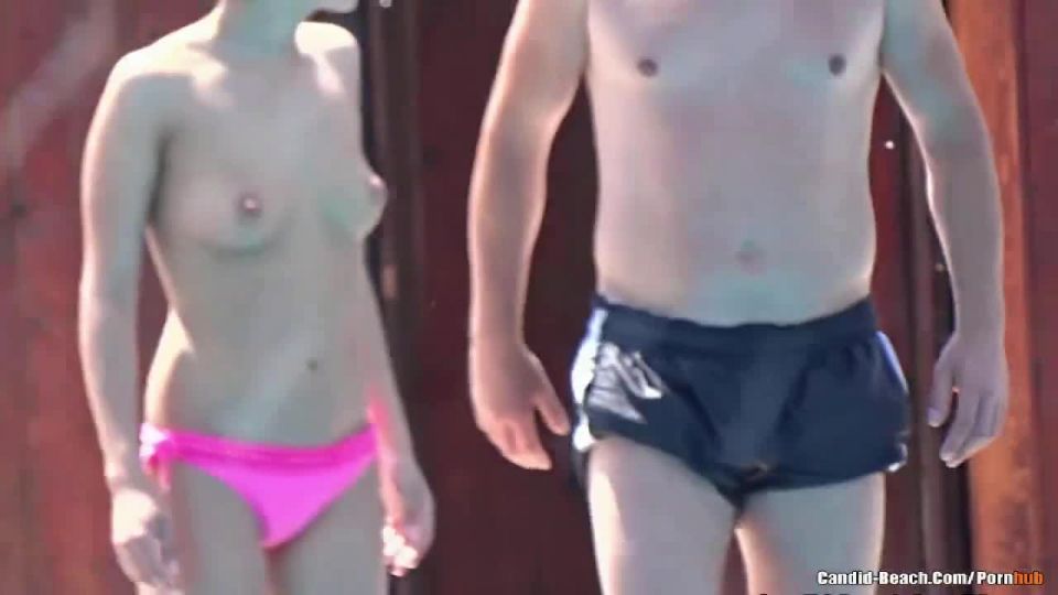 Hot bikini babes tanning at the pool(porn)