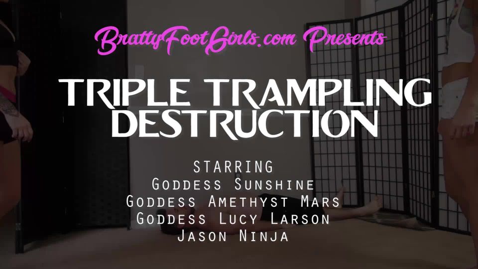 online adult clip 3 literotica fetish femdom porn | Bratty Foot Girls - Triple Trampling Destruction - HD 1080P MP4 | foot slave
