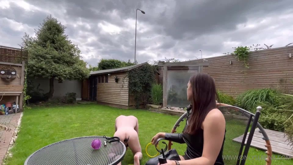    Femdom Goddess Serena - Puppy Play In The Garden  Femdom