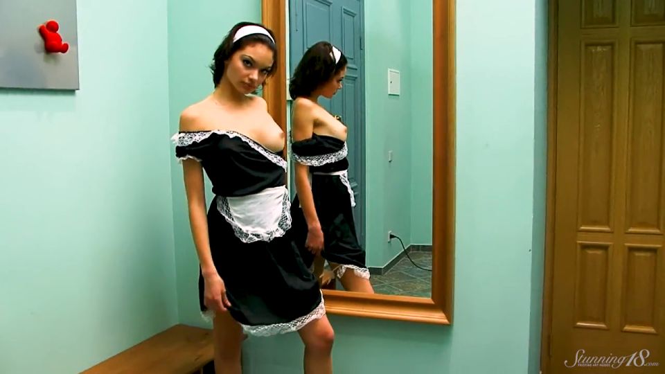 Maid Fantasy! Julia C Strips Off Her Sexy Uniform For You!  FullVideo