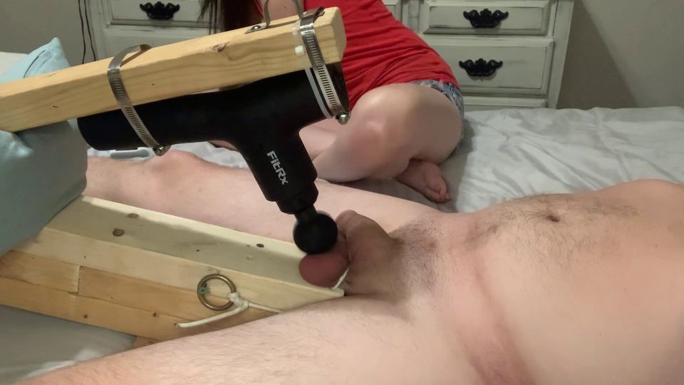 Ball Busting Machine! Full Video on Onlyfans. Links in Bio.